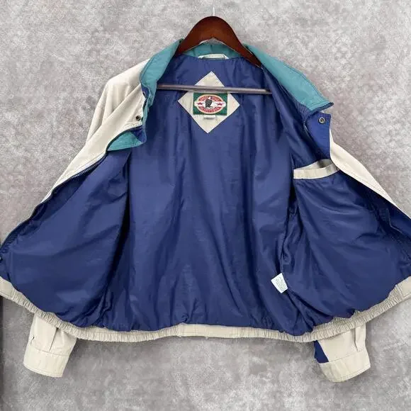 Vintage Eagles Ridge Outfitters Jacket Mens XL Beige Blue Bomber Outdoor - Picture 4 of 14